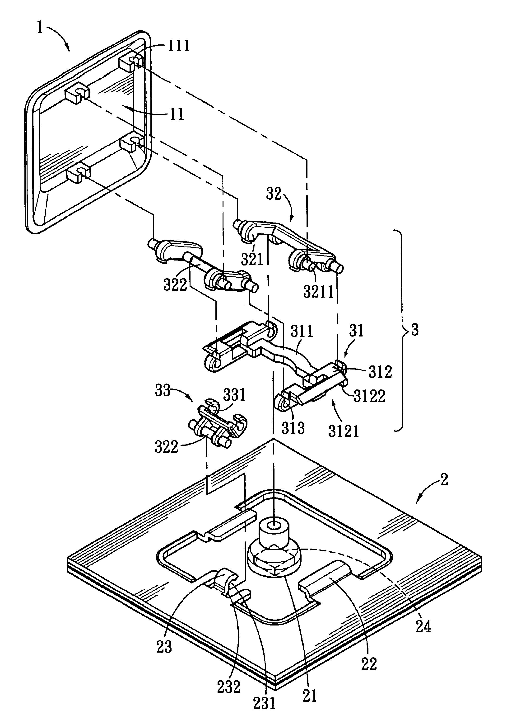Structure of button for electronic product