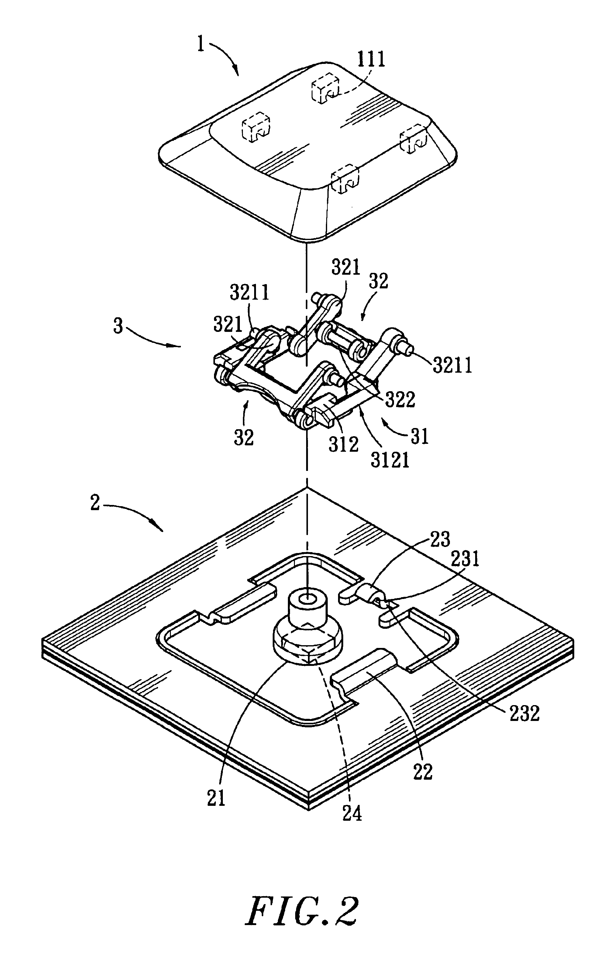 Structure of button for electronic product