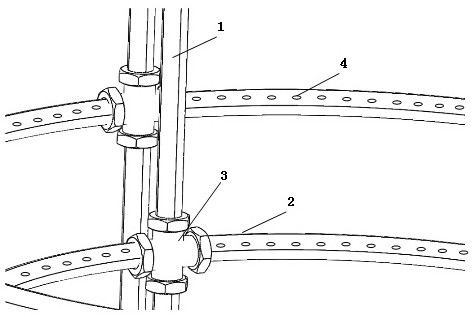 Array truncated conical shell bubble curtain underwater piling noise reduction device