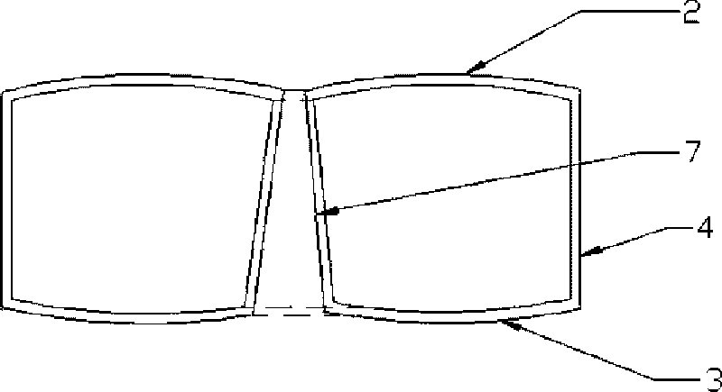 Hollow body of cast-in-situ hollow superstructure