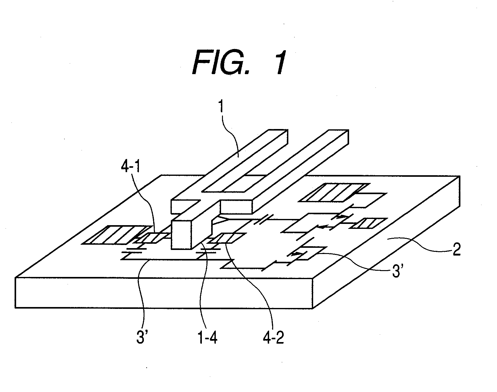 Thin film tuning-fork type inflection resonator and electric signal processing element