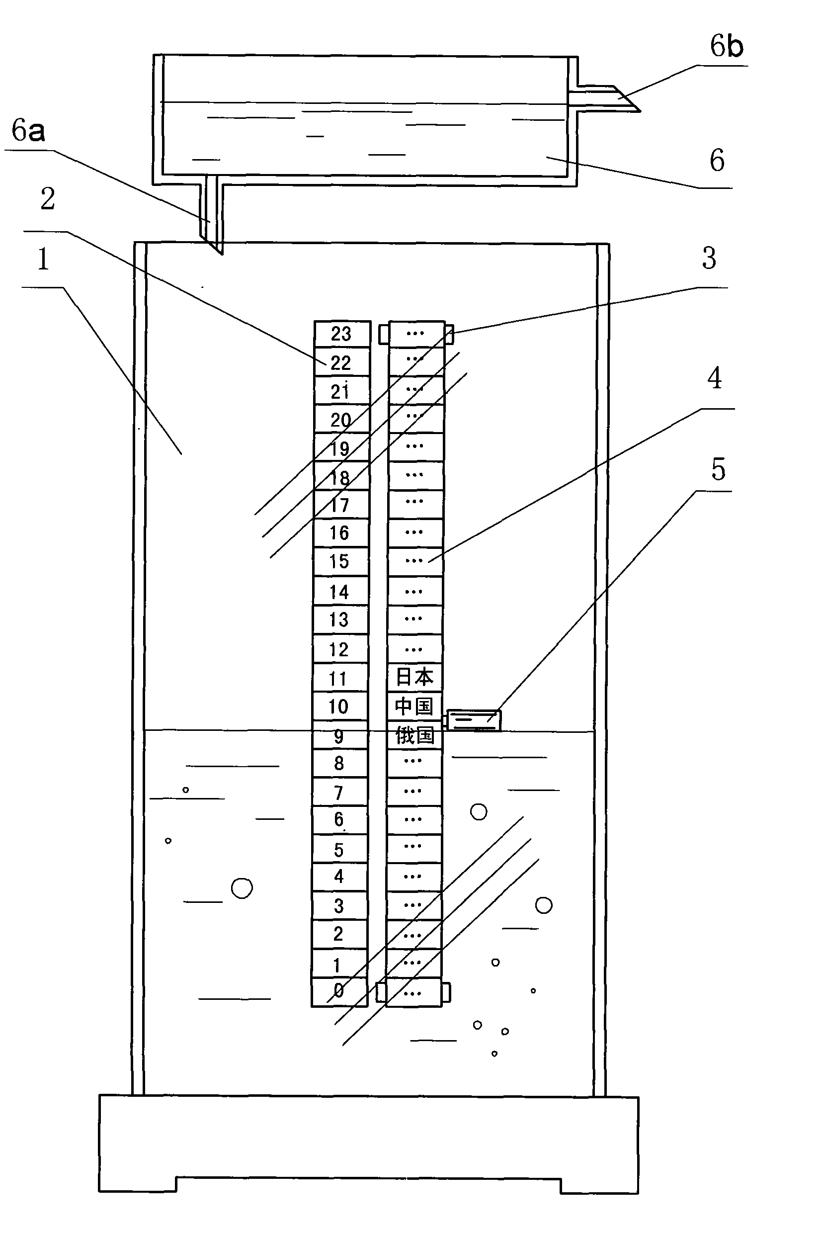 Liquid-level type buoyancy world clock