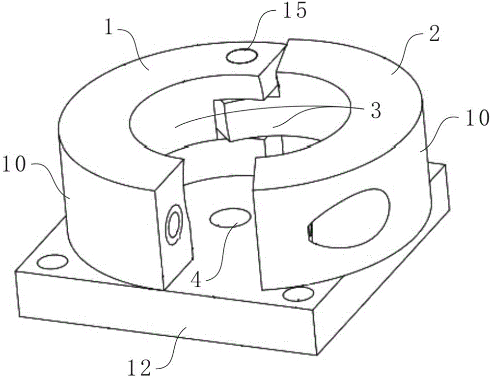 End surface contact type upper specimen clamp capable of automatically leveling