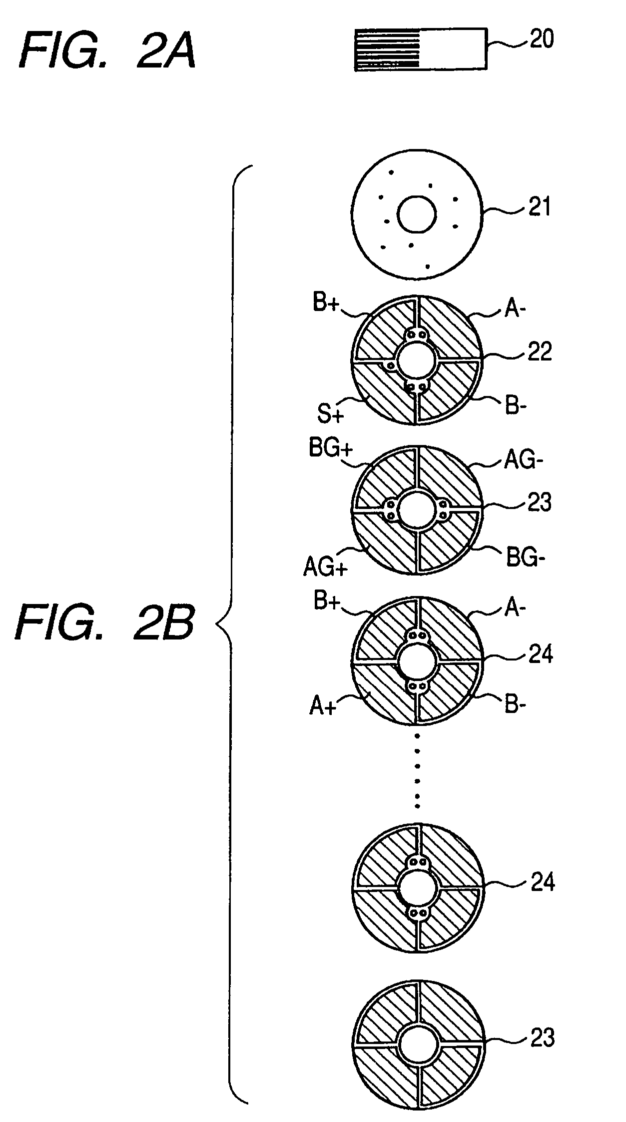 Stacked type piezoelectric element and vibration wave motor