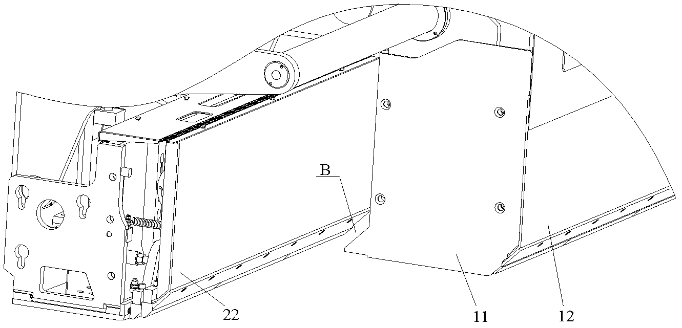 Retractable screed plate structure and paver