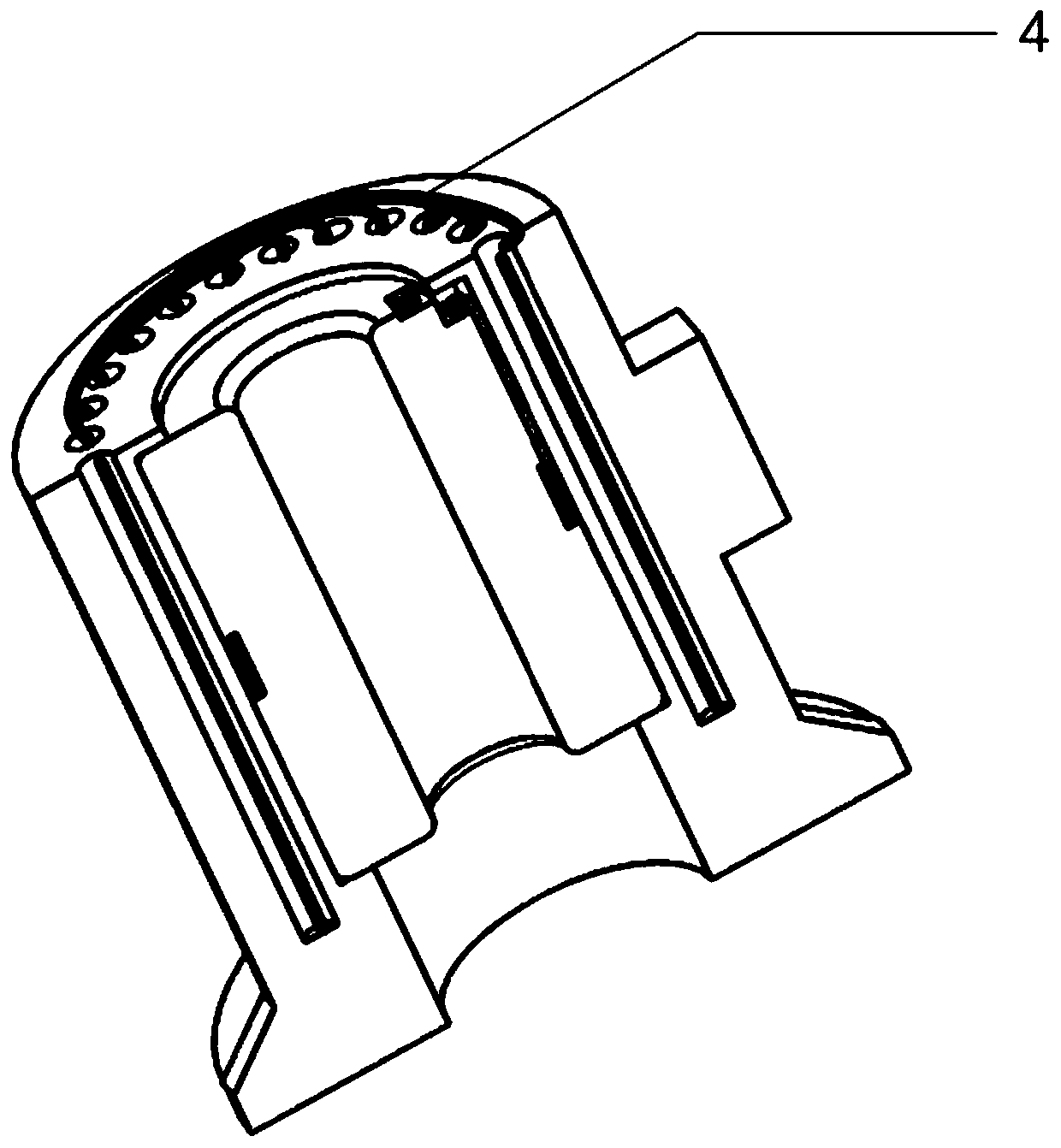 External penetrating rotating magnetic field detecting method for sucker rods