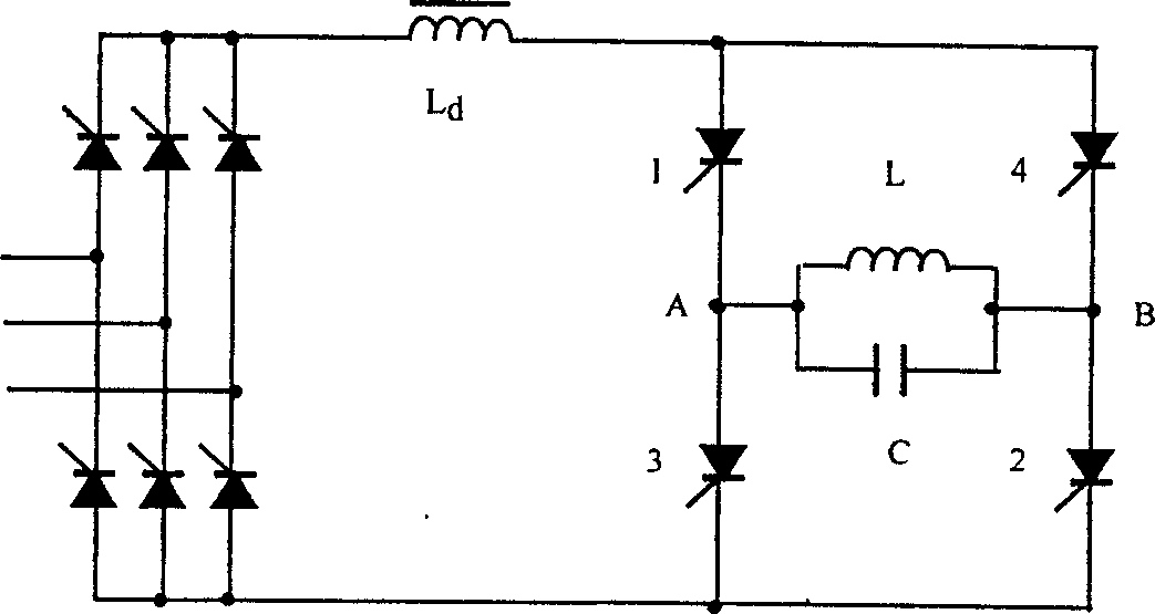 Great power IF power source with double parallel resonant inversion circuit