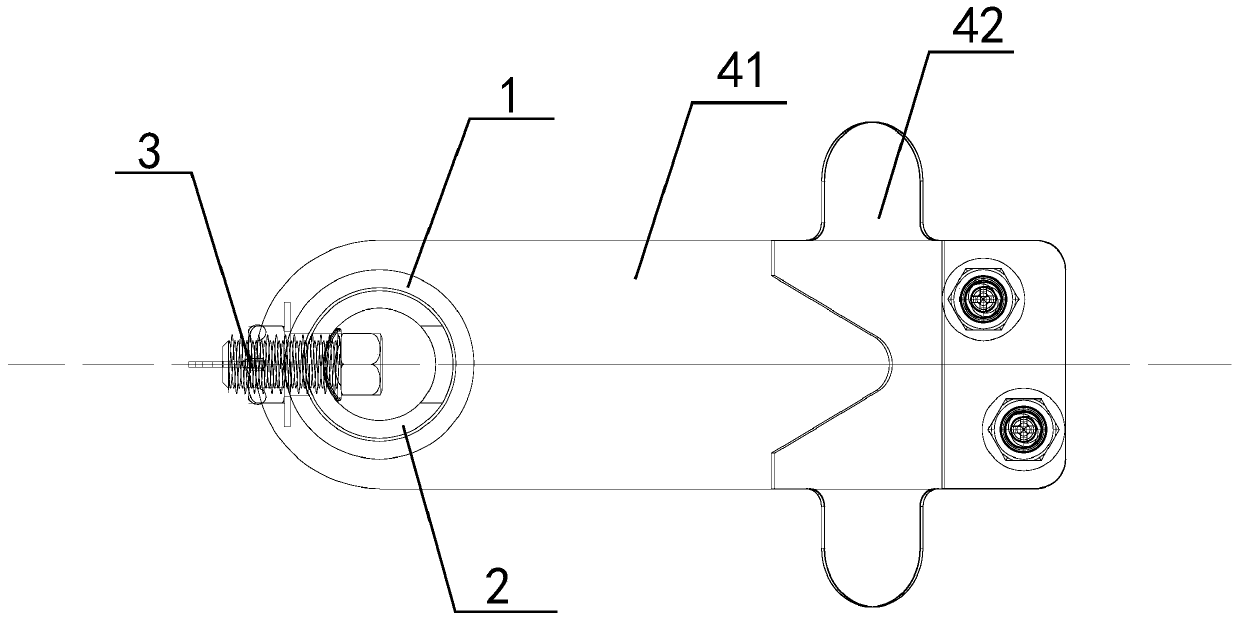 Rib frame mounting rib distance control adjusting device