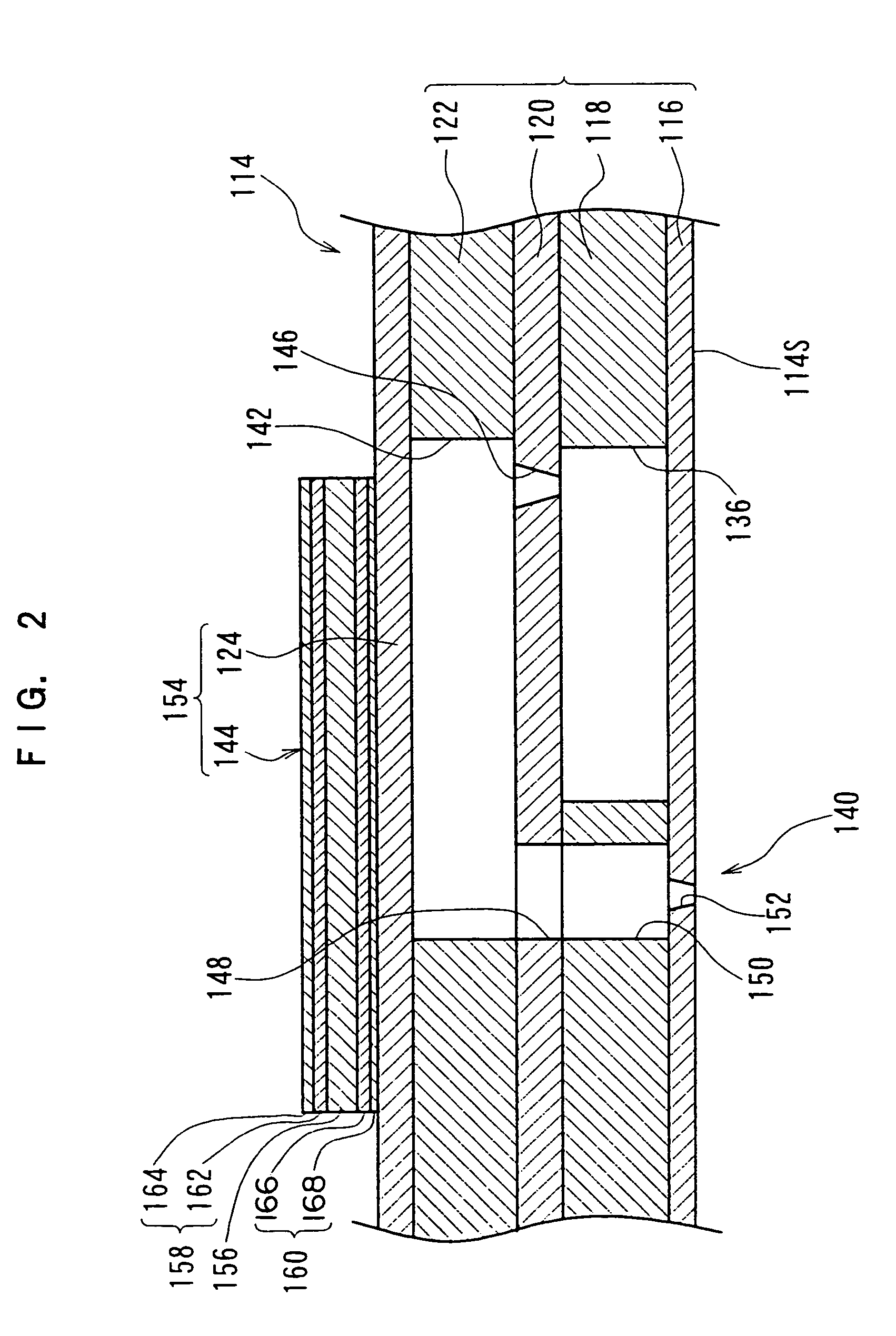 Piezoelectric device, liquid droplet discharging head using the device, and liquid droplet discharging apparatus using the head