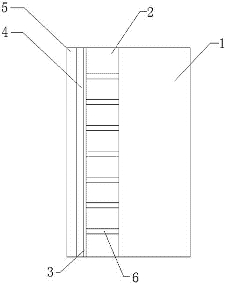 A building exterior wall heat insulation structure