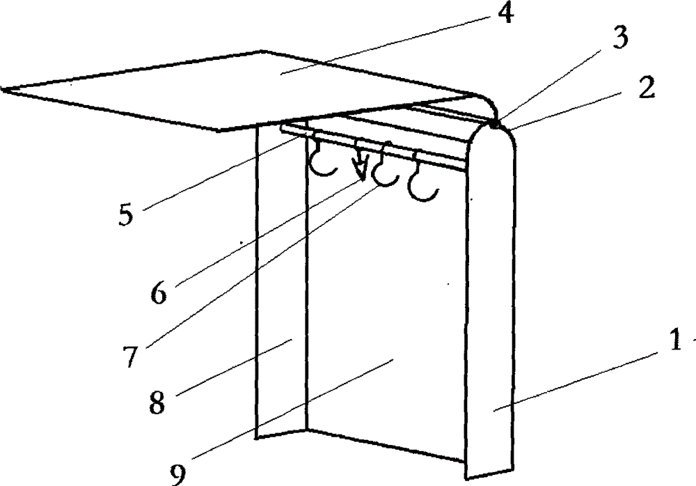 Movable wall mounting type bathroom waterproof wardrobe