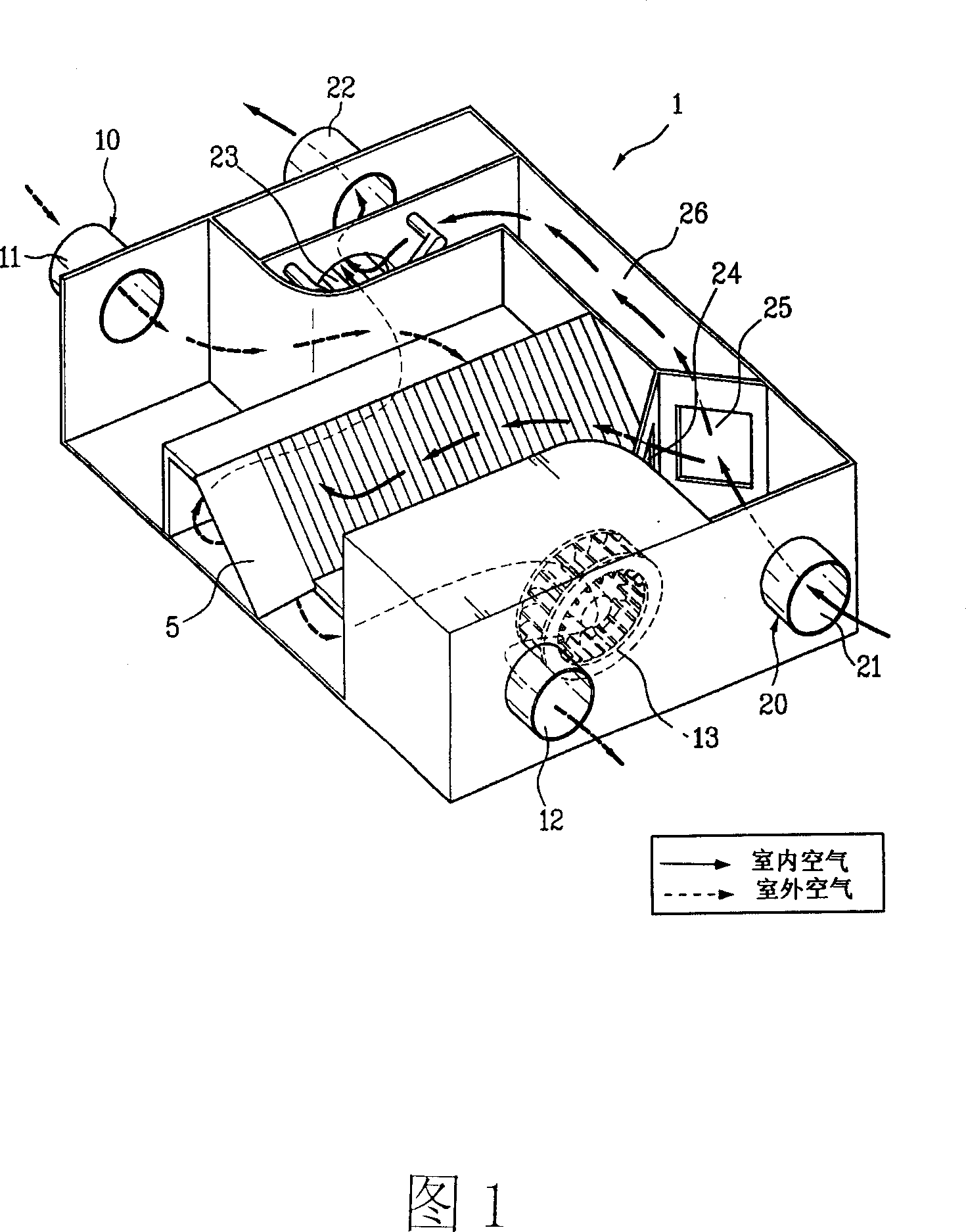 Electric heat exchanger and ventilation system using same