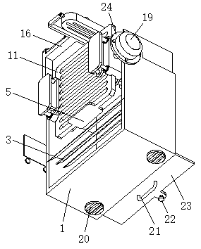 Auxiliary cleaning device for quartz glass cutting machining
