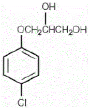 Synthetic method of chlorobenzene glyceryl ether