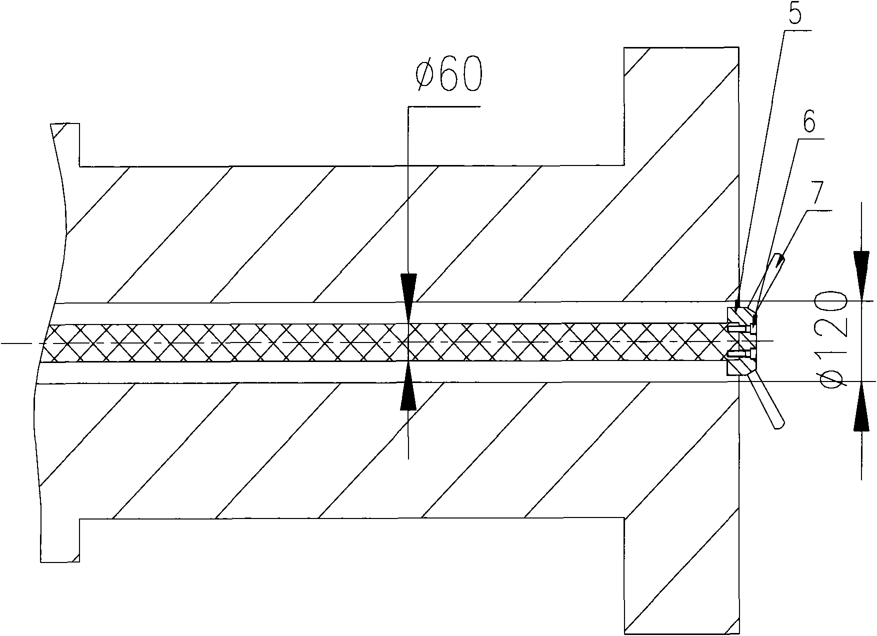 Trepanning sampling method of blind hole of ultralong deep hole and cut-off tool