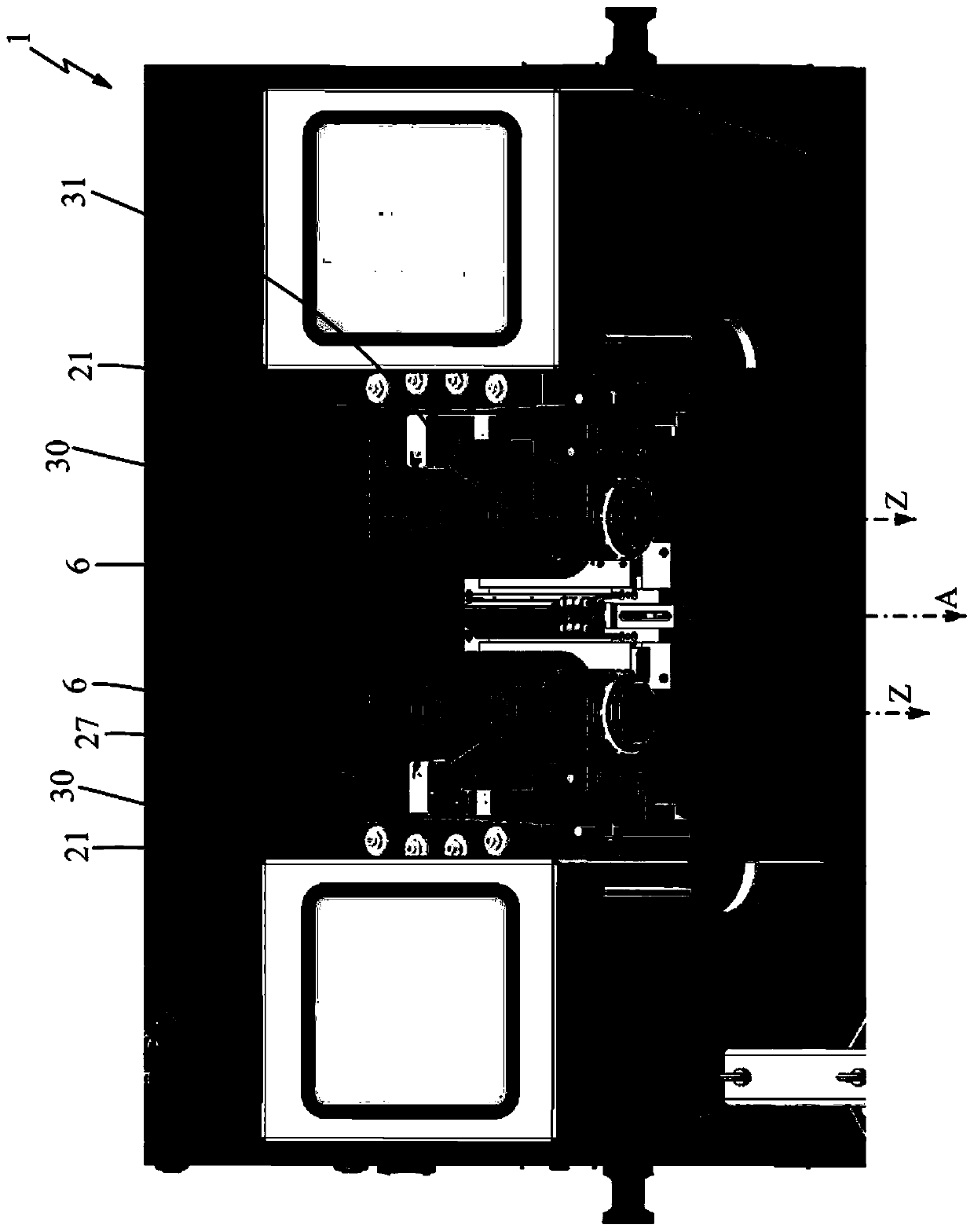 Rolling machine for forming a threading on a cylindrical body, and method for mutually synchronising forming rollers of a rolling machine