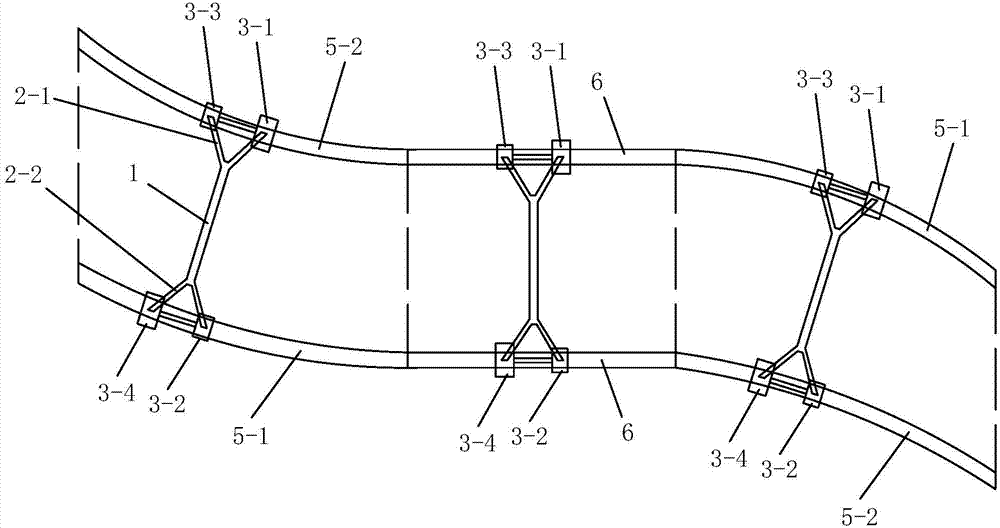 Gantry crane with cart capable of walking on curved rail and walking control method thereof