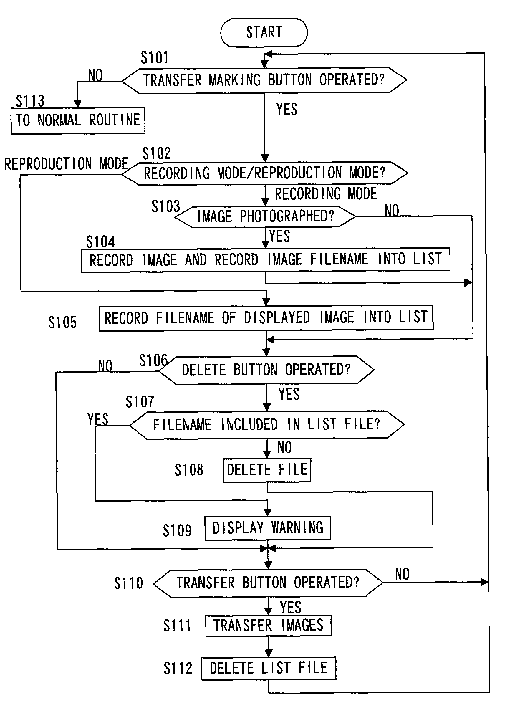 Electronic image processing device and system for image data transfer operation