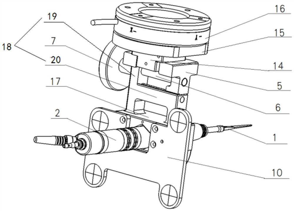 Tail end clamping device for robot surgery