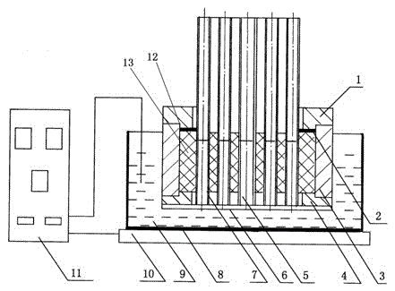 Method and device for welding thin-wall micropipes of fluoroplastic heat exchanger