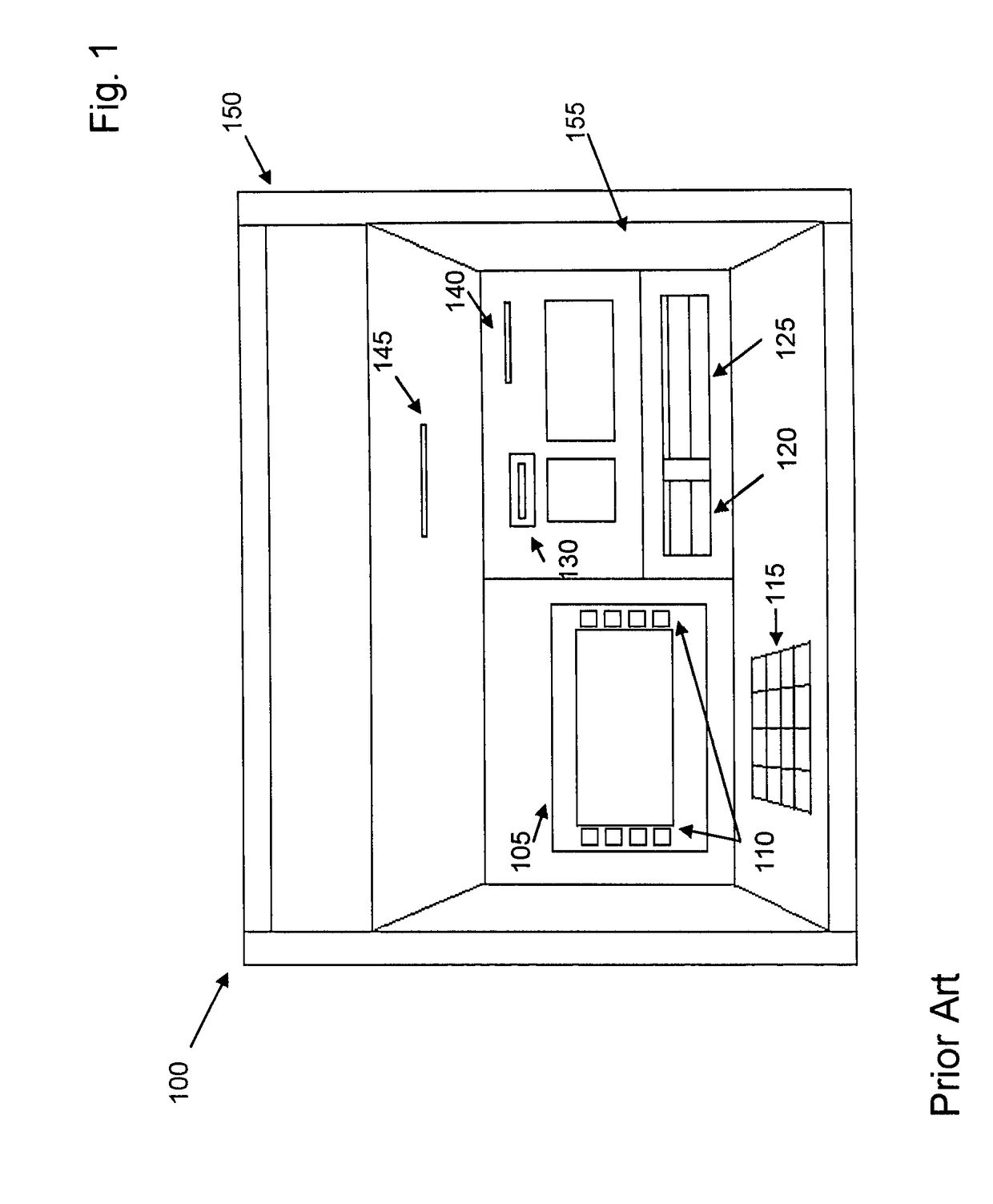 Security apparatus for an automated teller machine