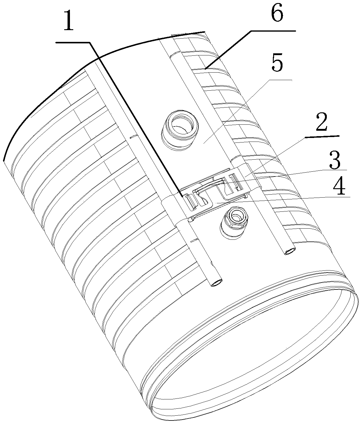 Hitch structure, water tank assembly and heat pump water heater