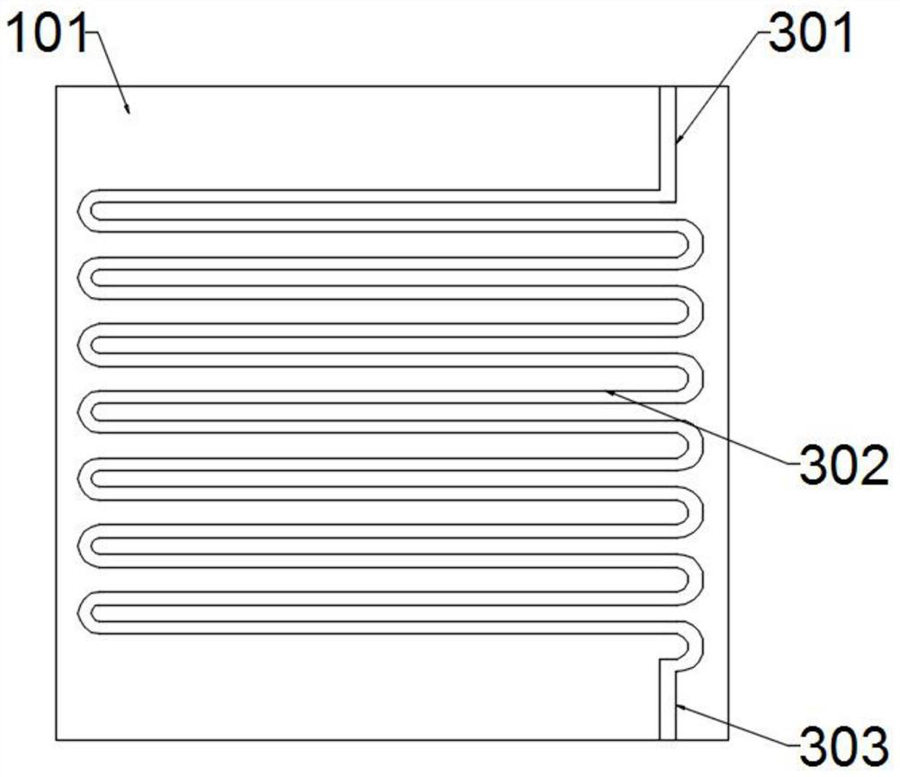 Water-cooled multi-connected heat recovery floor heating device