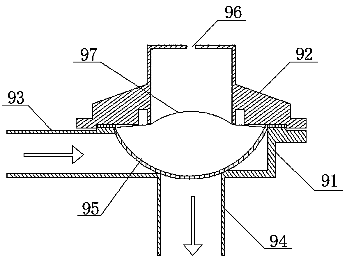 Pollutant suction system applied to vacuum toilet