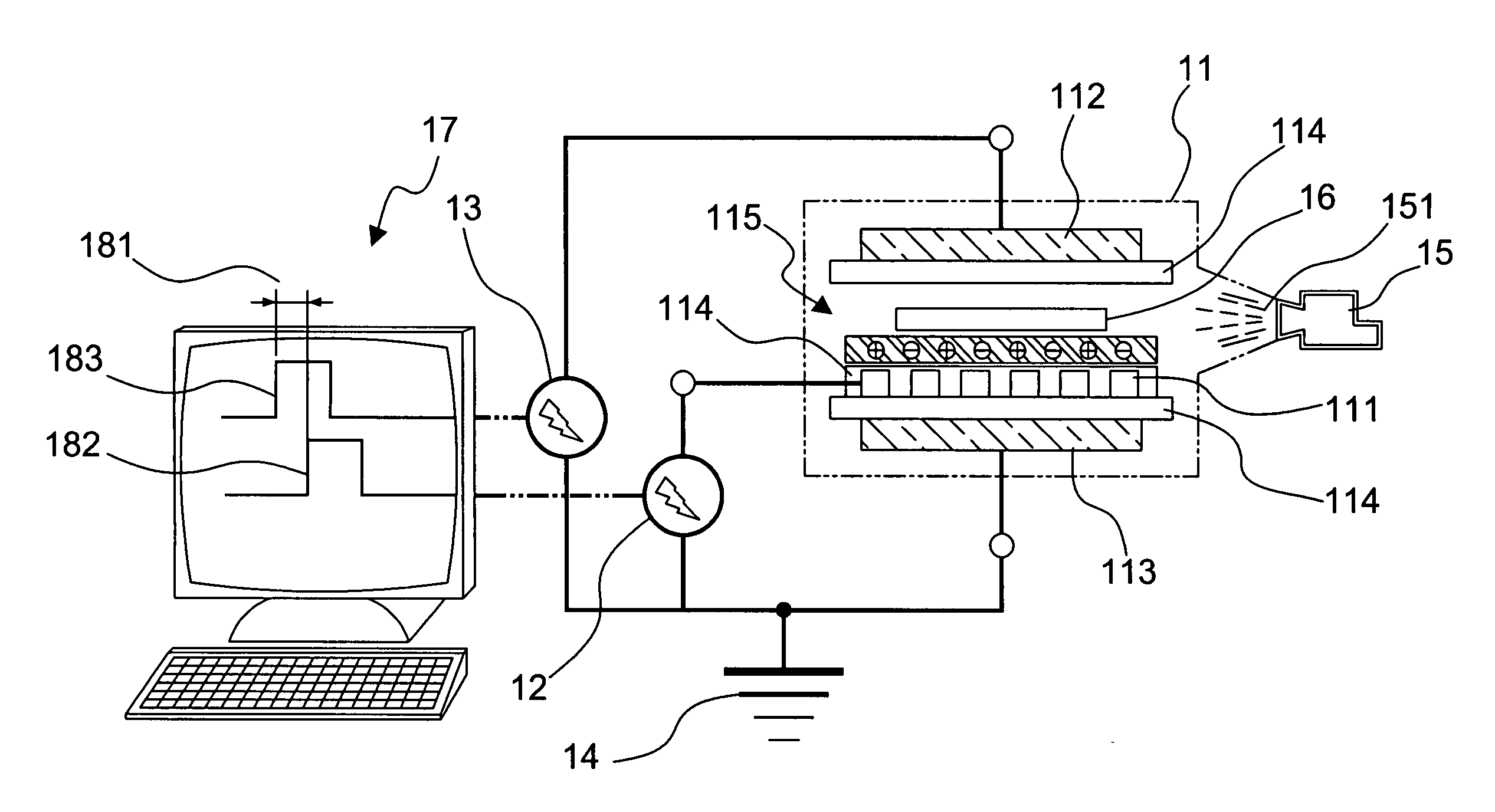 Apparatus of triple-electrode dielectric barrier discharge at atmospheric pressure