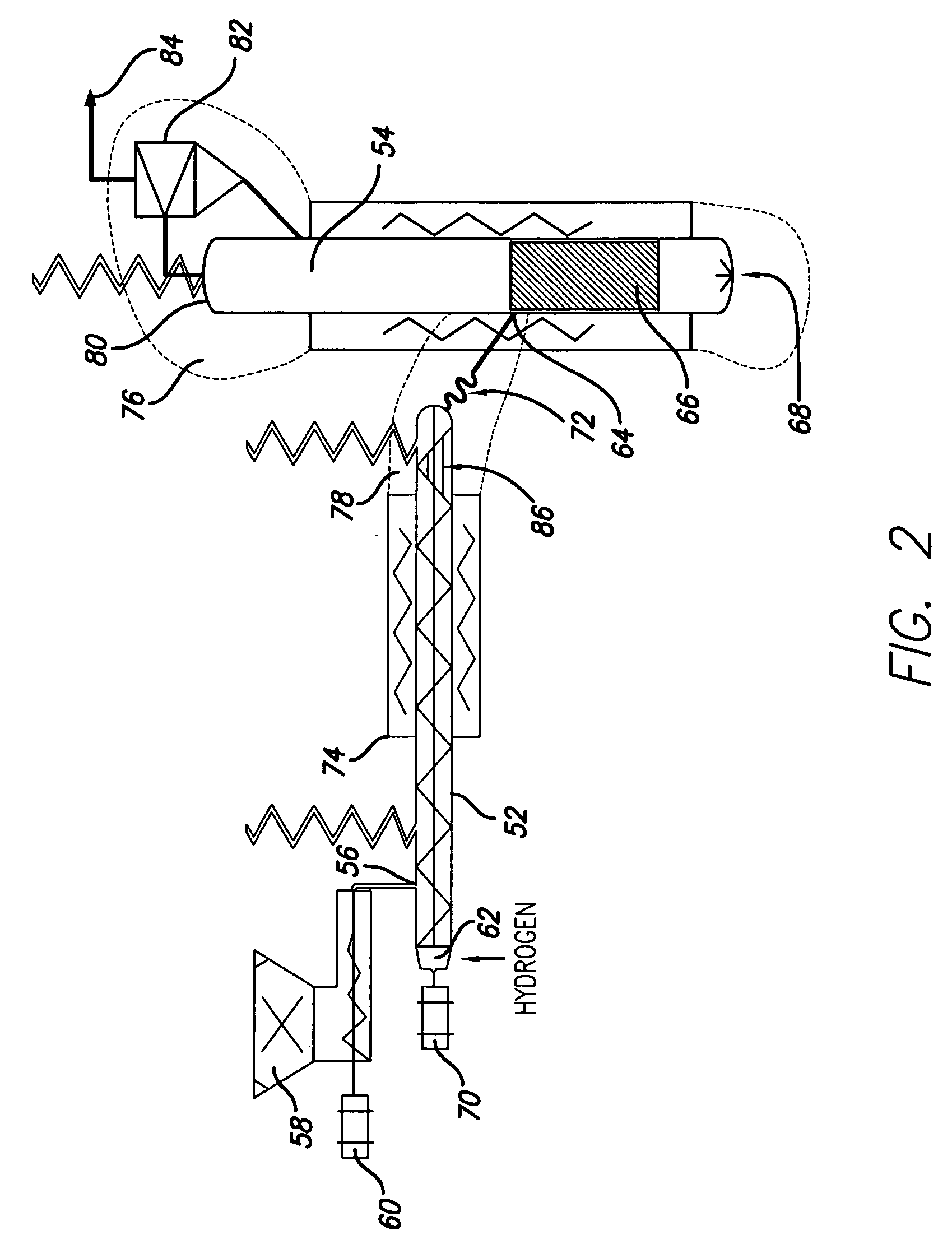 Method and apparatus for steam hydro-gasification with increased conversion times