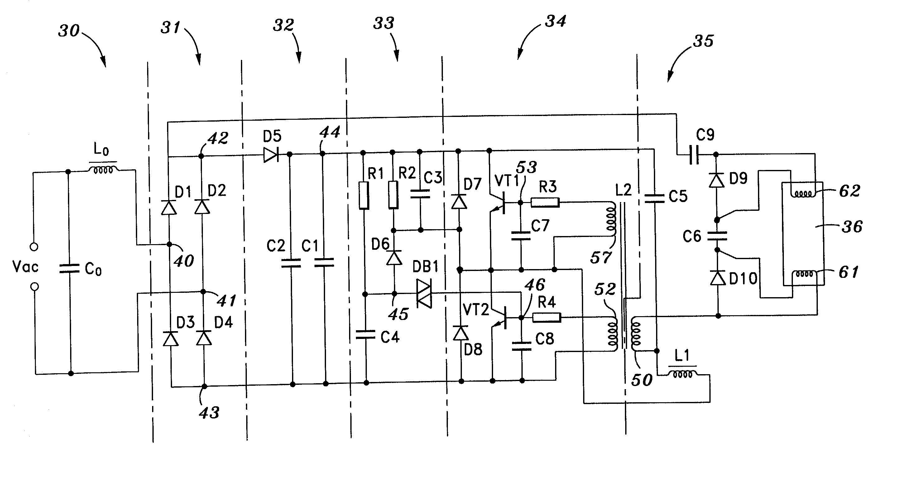 Control circuit for dimming fluorescent lamps