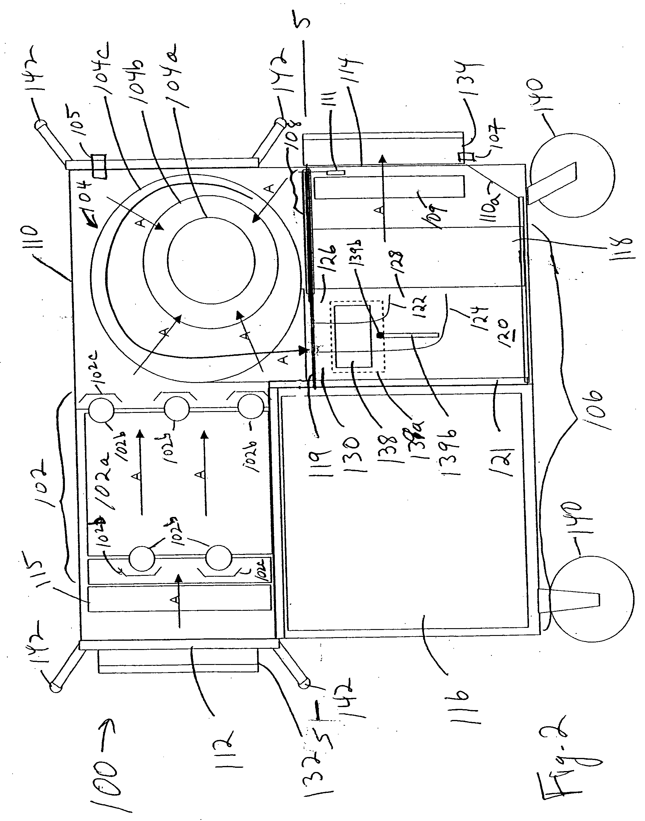 Integrated air processing devices and isolation containment systems using such devices