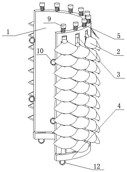 A bionic swimming propeller and swimming propulsion method