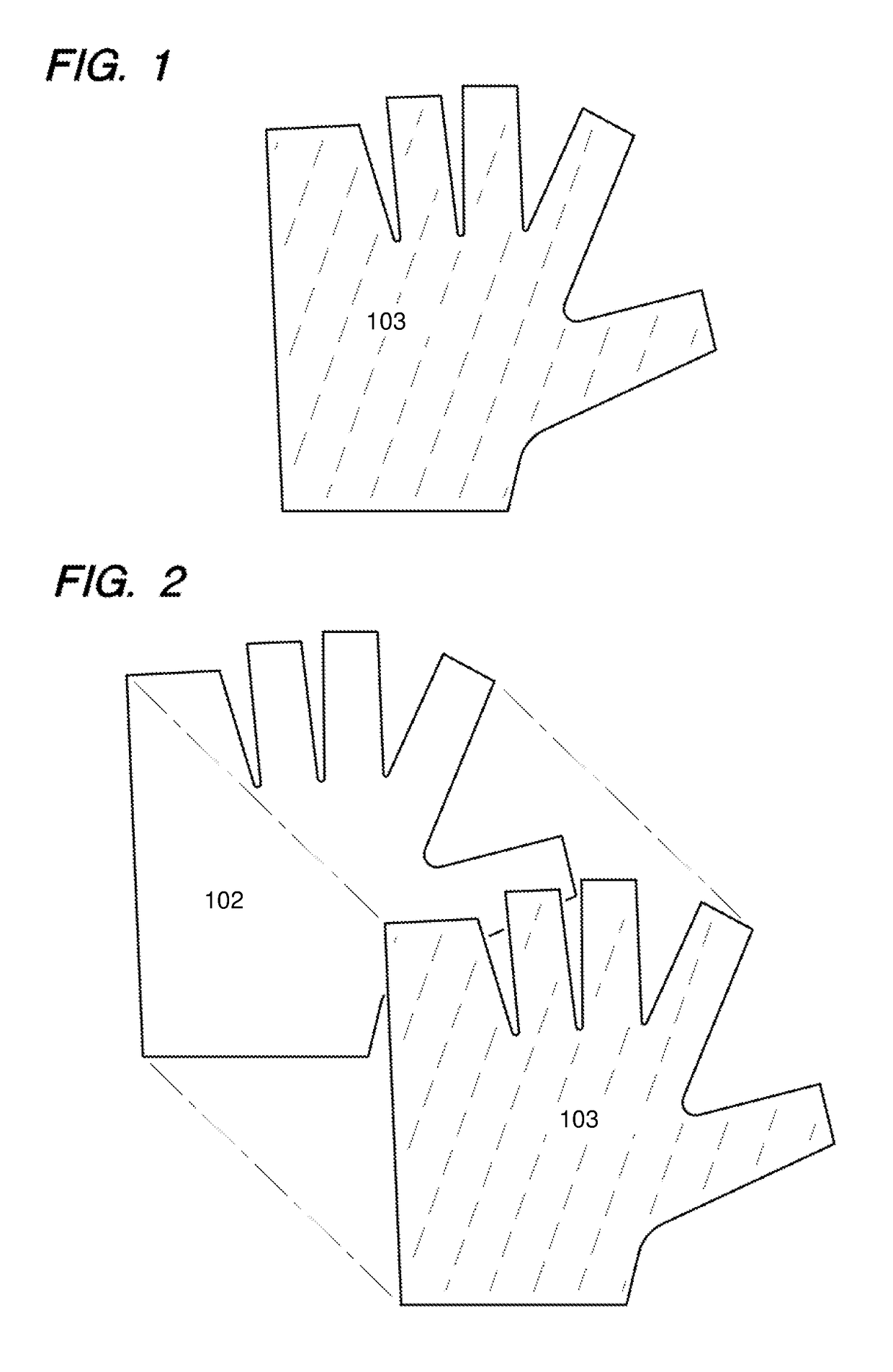 Glove and Sock Burn Dressing with Variable Pore Sizes