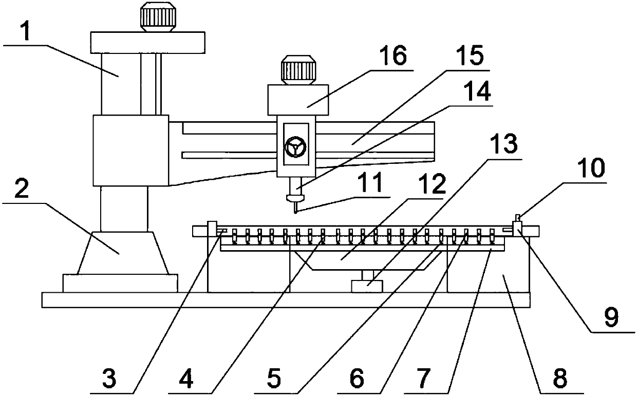 Radial drilling machine for pipe machining