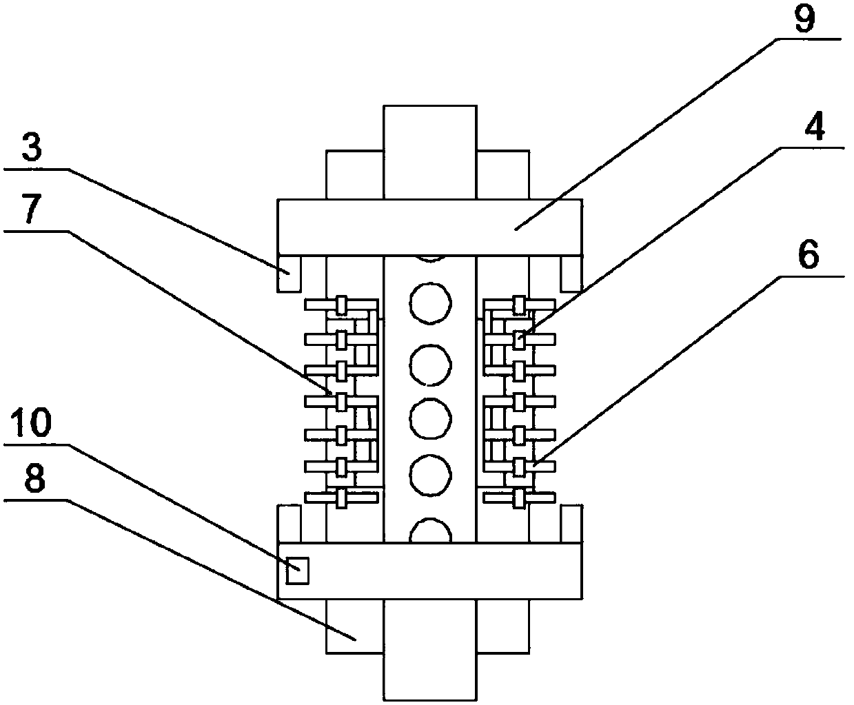 Radial drilling machine for pipe machining