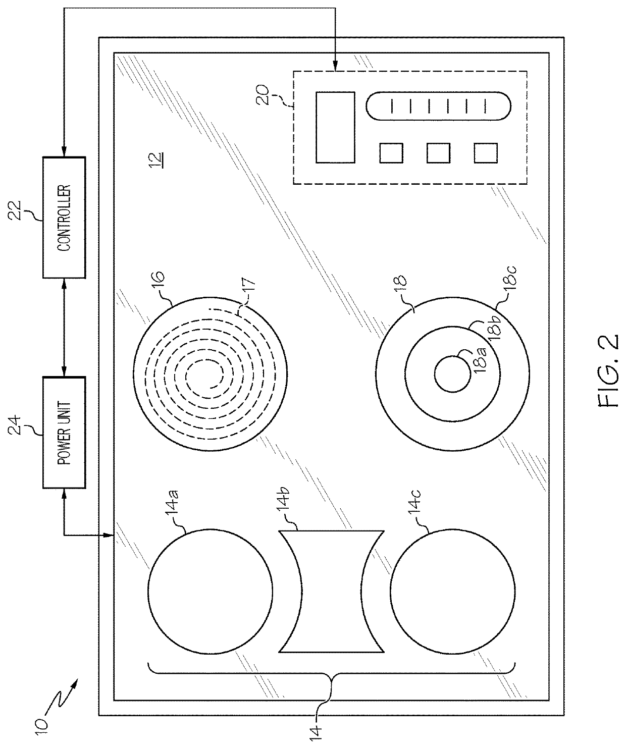 Appliance with electrovibration user feedback in a touch panel interface