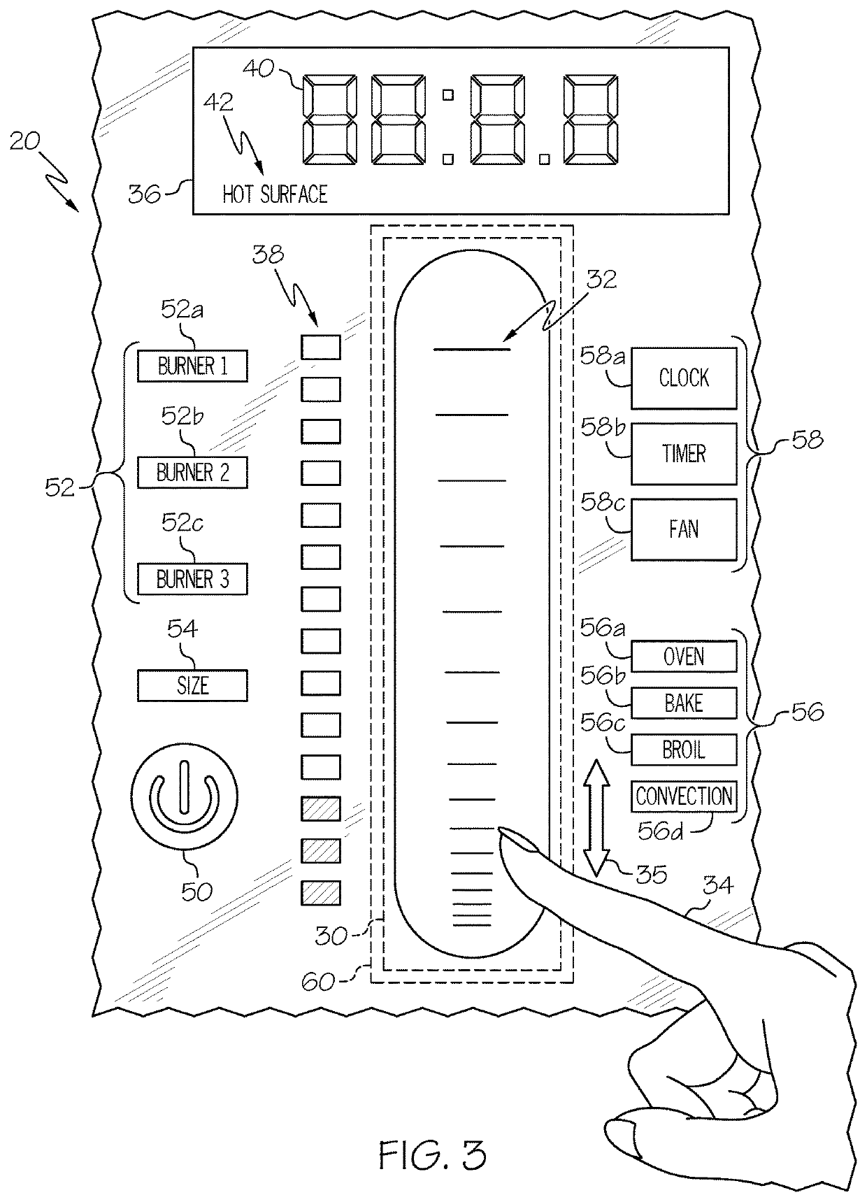 Appliance with electrovibration user feedback in a touch panel interface