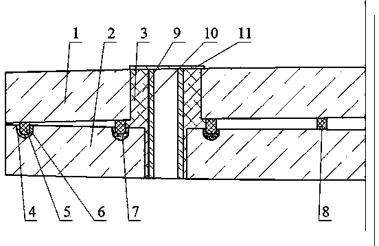 Convex low-pressure glass having sealing groove and mounting hole and manufacturing method thereof