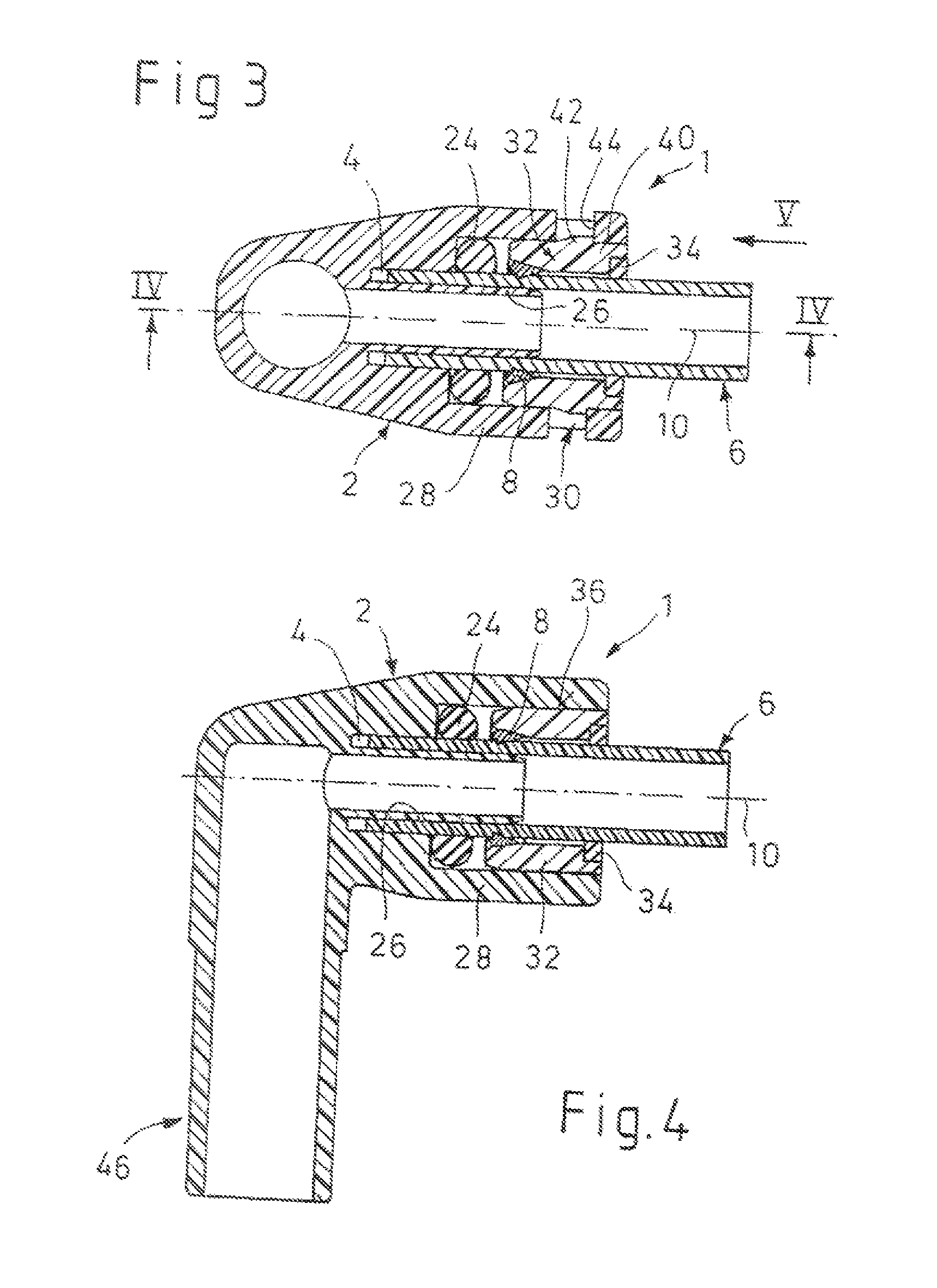 Connector device for pipes