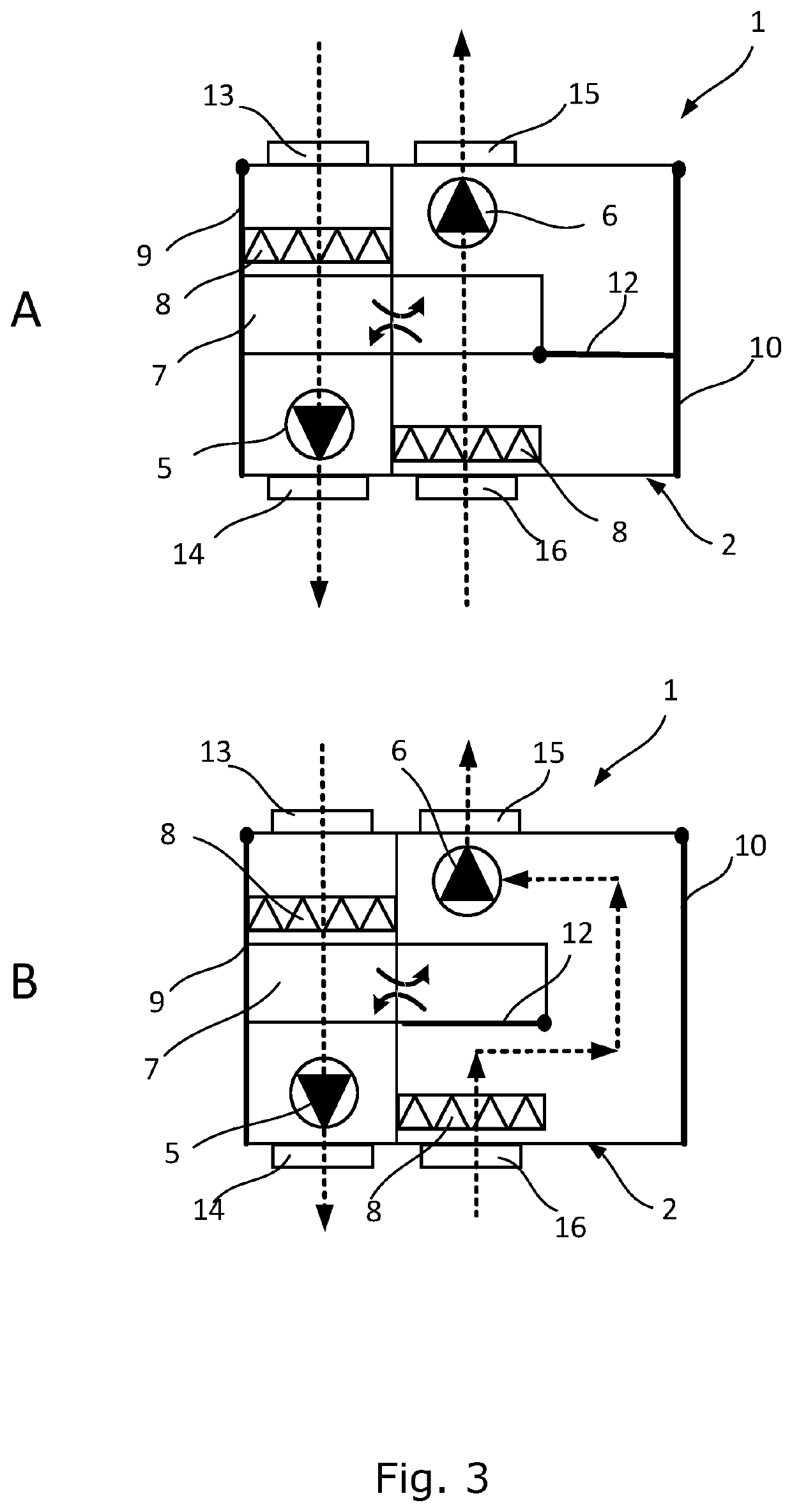 Hybrid ventilation system