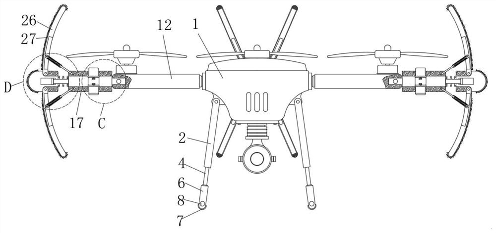 Unmanned aerial photography machine with collision protection mechanism and maintenance method of unmanned aerial photography machine