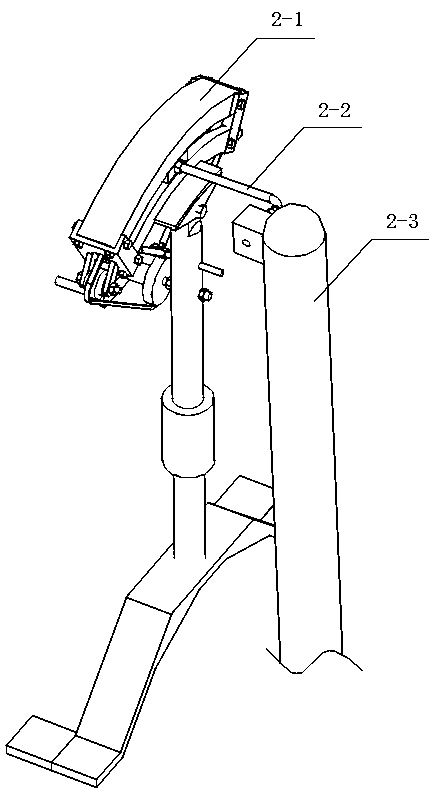 A device for measuring the displacement of the driving rod