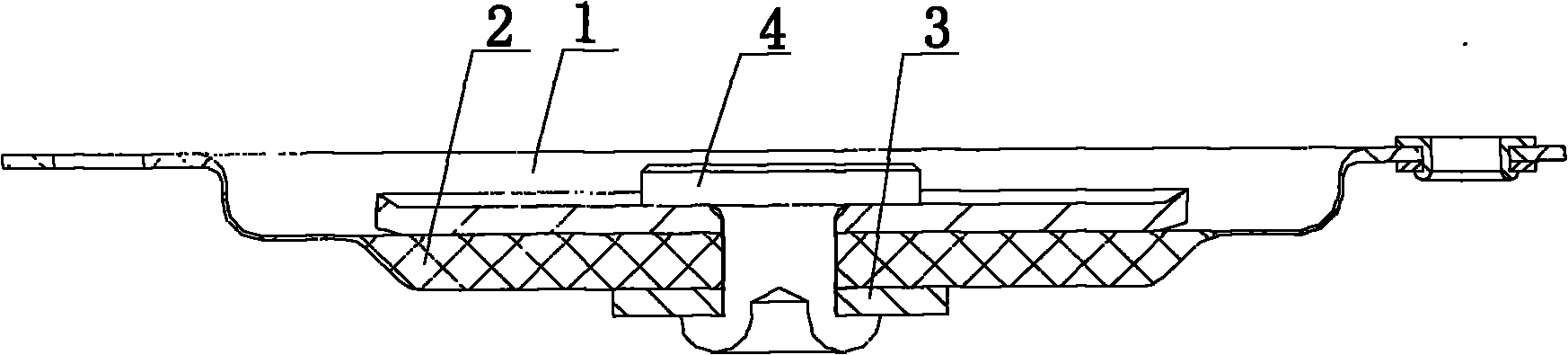Diaphragm structure used for pulse valve