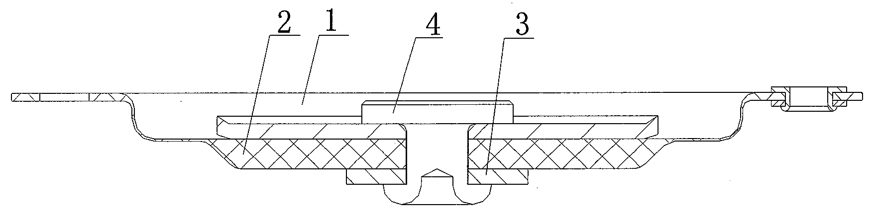 Diaphragm structure used for pulse valve
