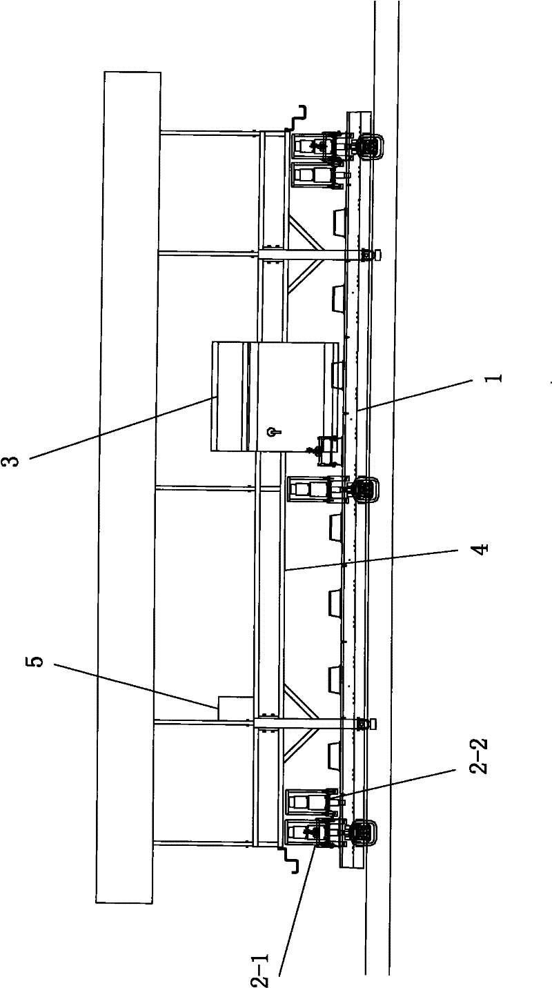 Full-automatic accurate adjustment device for track plate of ballastless track of high speed railway