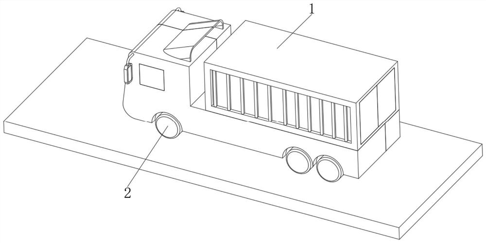 Small quick-response fire fighting truck for rugged road sections