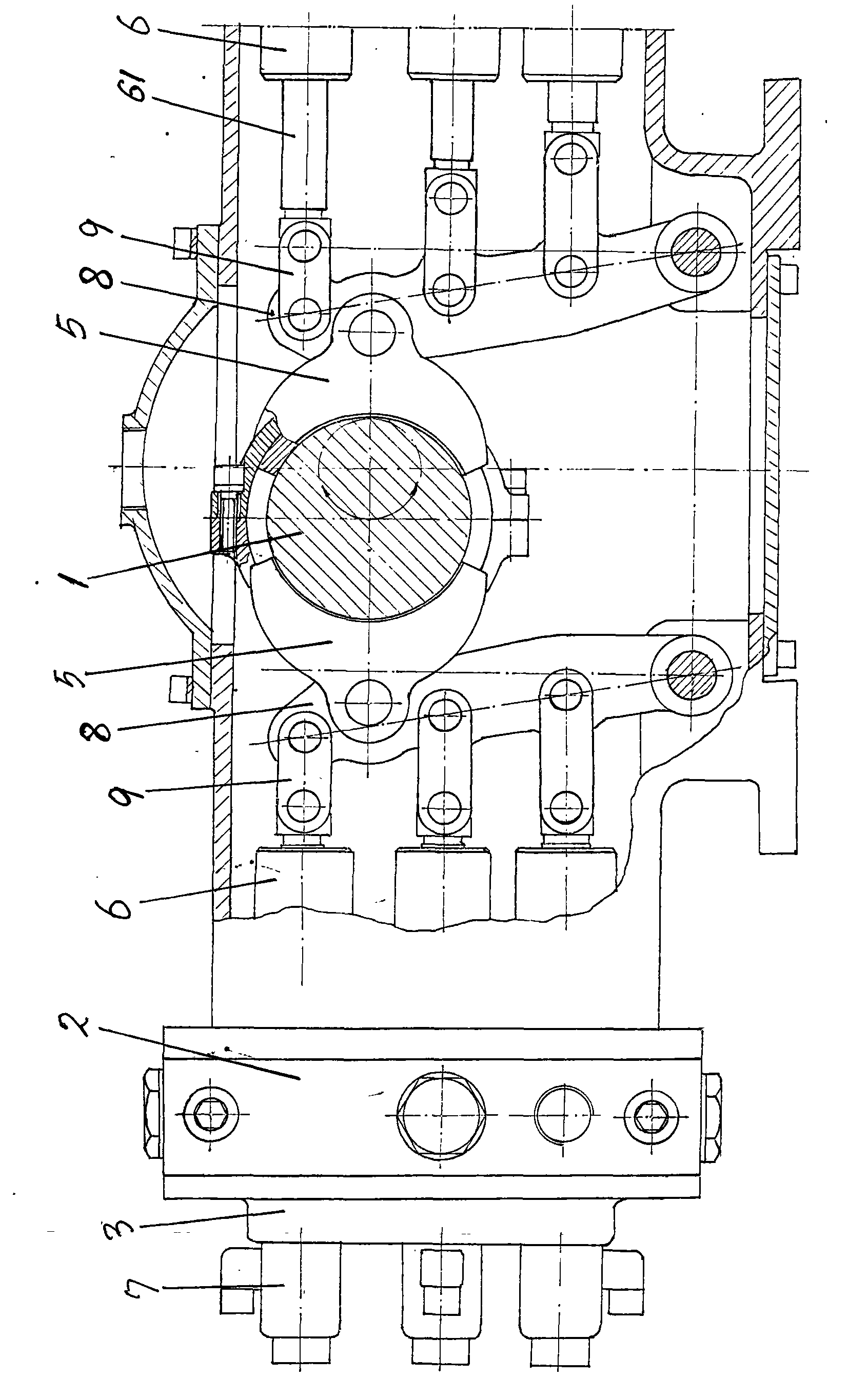 Electromagnetic control variable plunger pump