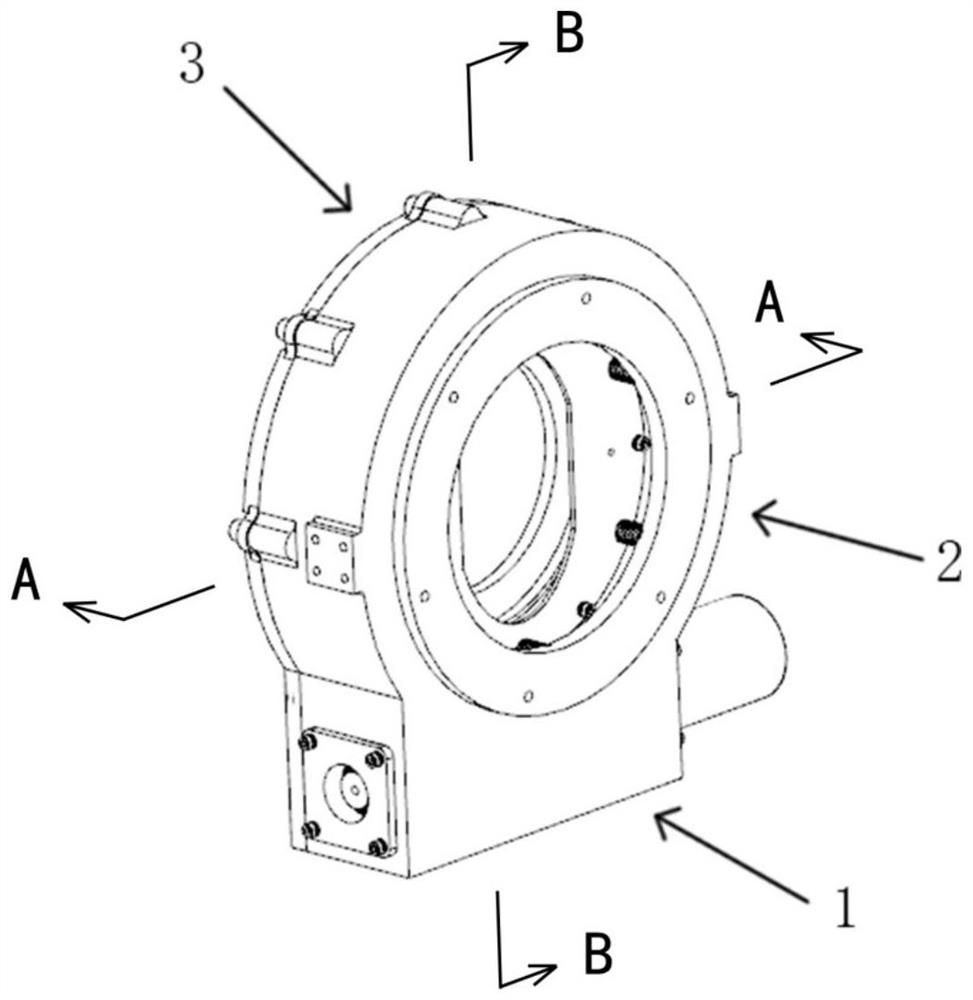 Focusing device for space deep hypothermia optical remote sensing instrument