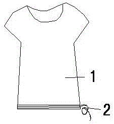 Anti-radiation short sleeve shirt with rope